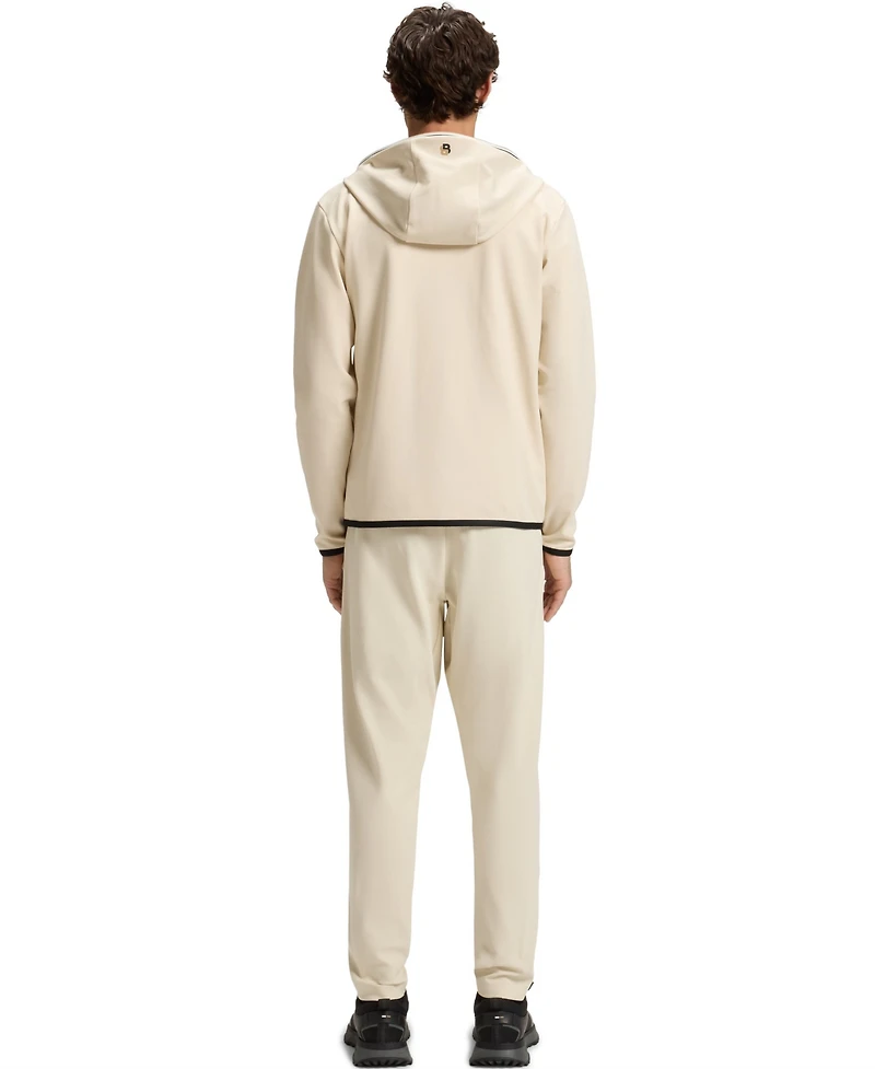 Boss by Hugo Men's Active Stretch-Gabardine Zip-Up Hoodie