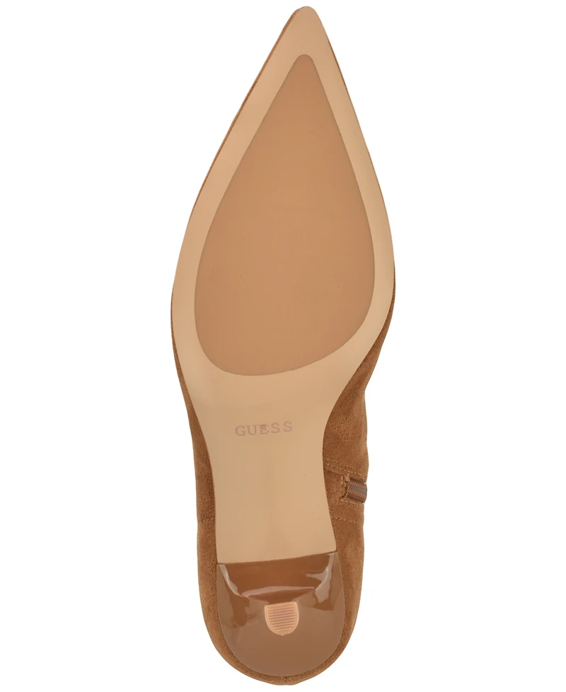 Guess Women's Yanka Pointed Toe Kitten Heel Dress Booties