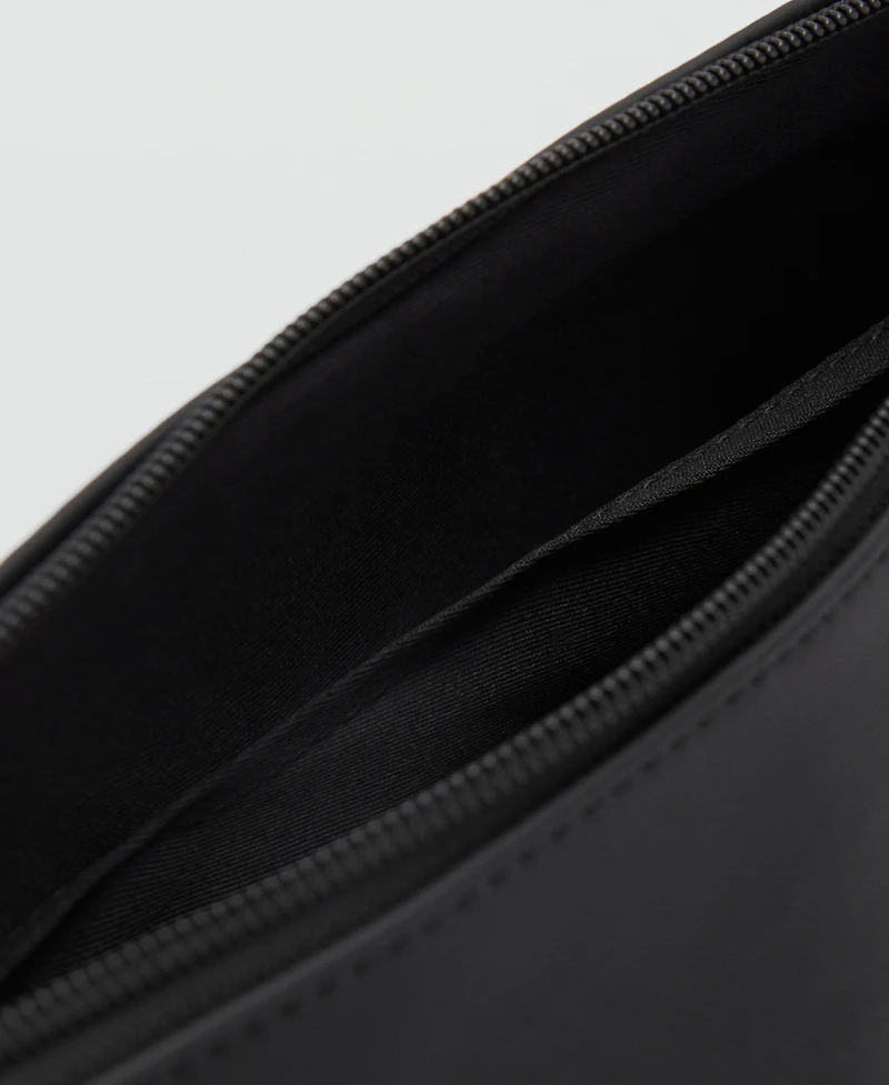 Mango Men's Rubberized Shoulder Bag