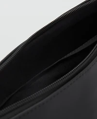 Mango Men's Rubberized Shoulder Bag