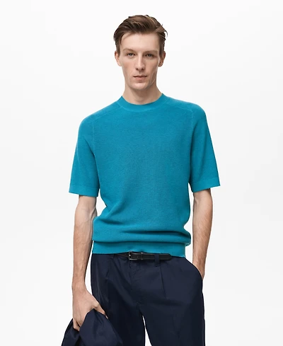 Mango Men's Fine-Knit T-Shirt