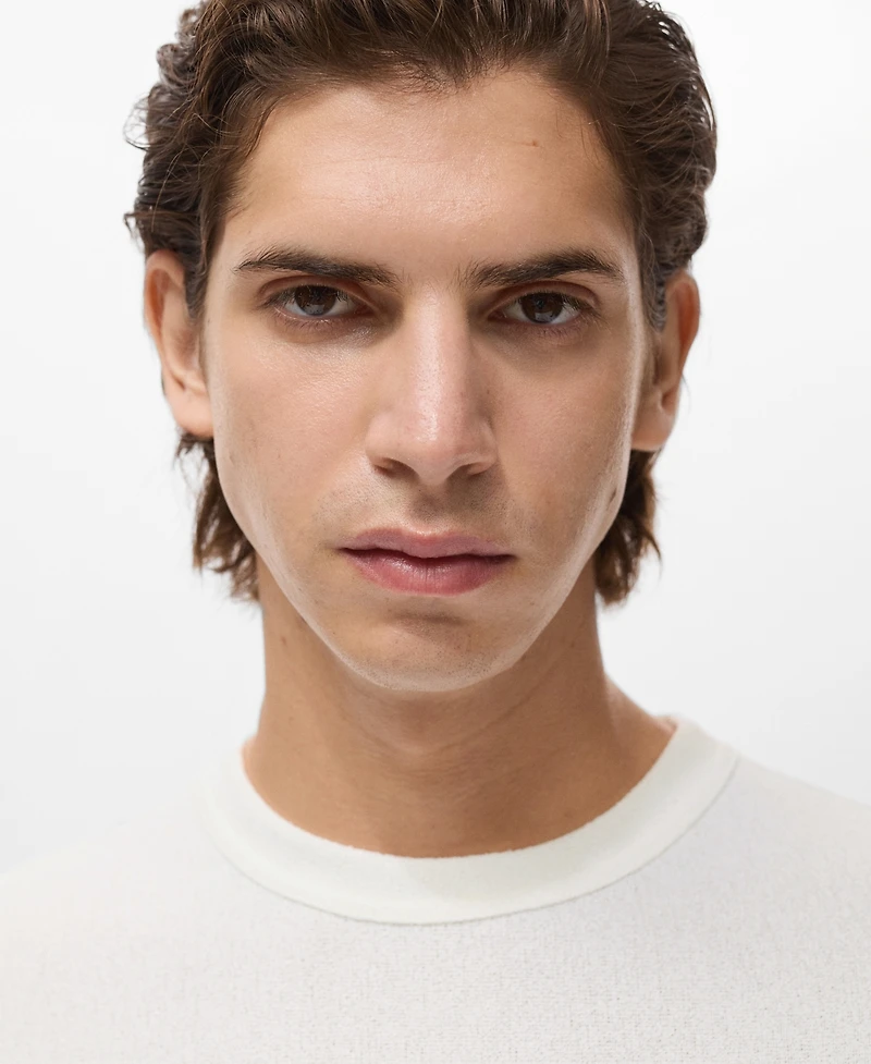 Mango Men's Fine-Knit T-Shirt