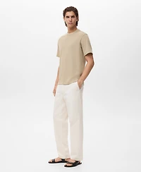 Mango Men's Fine-Knit T-Shirt