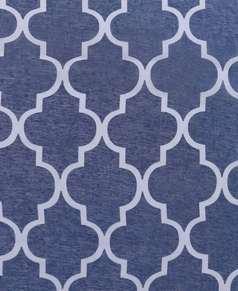 Superior Trellis Sheer 2-Piece Curtain Panels with Grommet Header Top, 52" X 63"