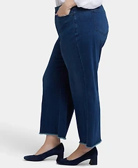 Nydj Plus Teresa Wide Leg Ankle Jeans