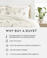 ienjoy Home Timeless Pattern Reversible 3-Pc. Duvet Cover Set, King/California King
