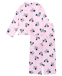 Ame Big Girls Minnie Mouse Button Down Pajama Set