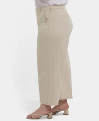 Nydj Plus Mona Wide Leg Trouser Ankle Pants