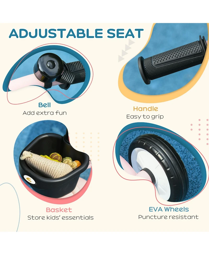 Qaba Tricycle for Kids Age 2-5, Toddler Bike for Children