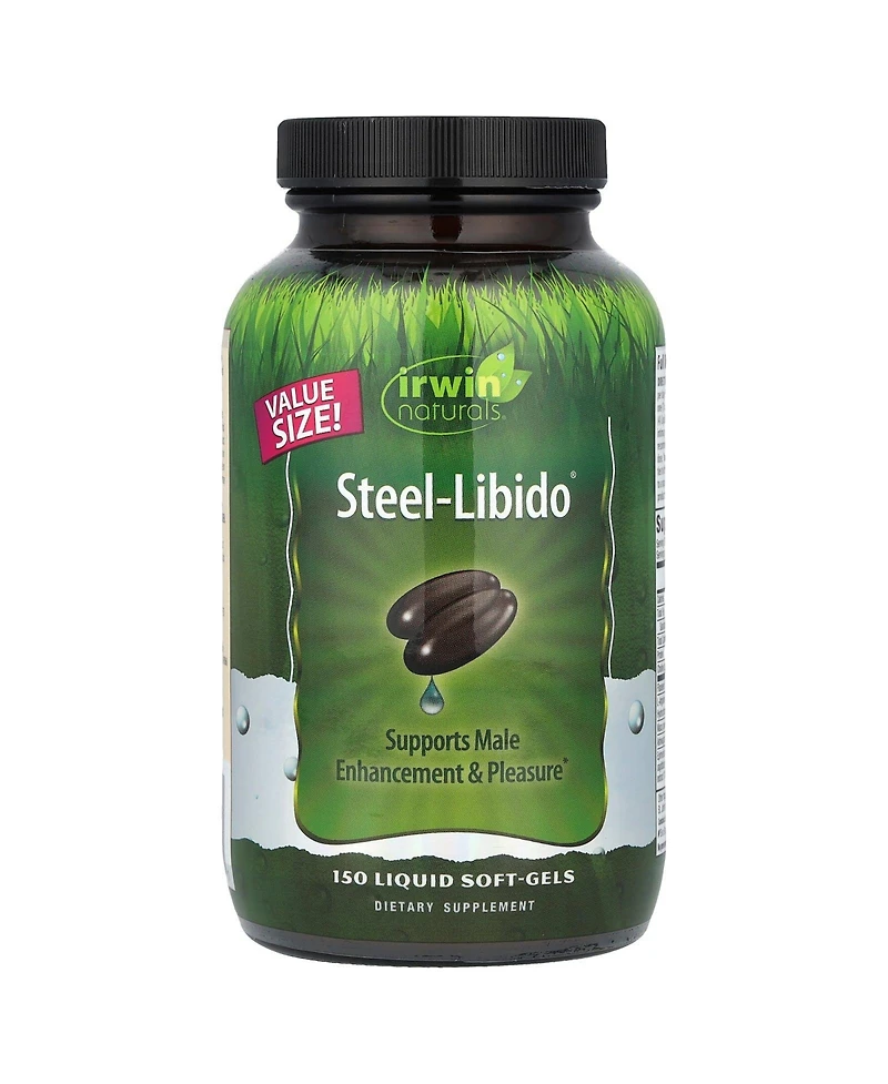 Steel-Libido, 150 Liquid Soft-Gels, Irwin Naturals