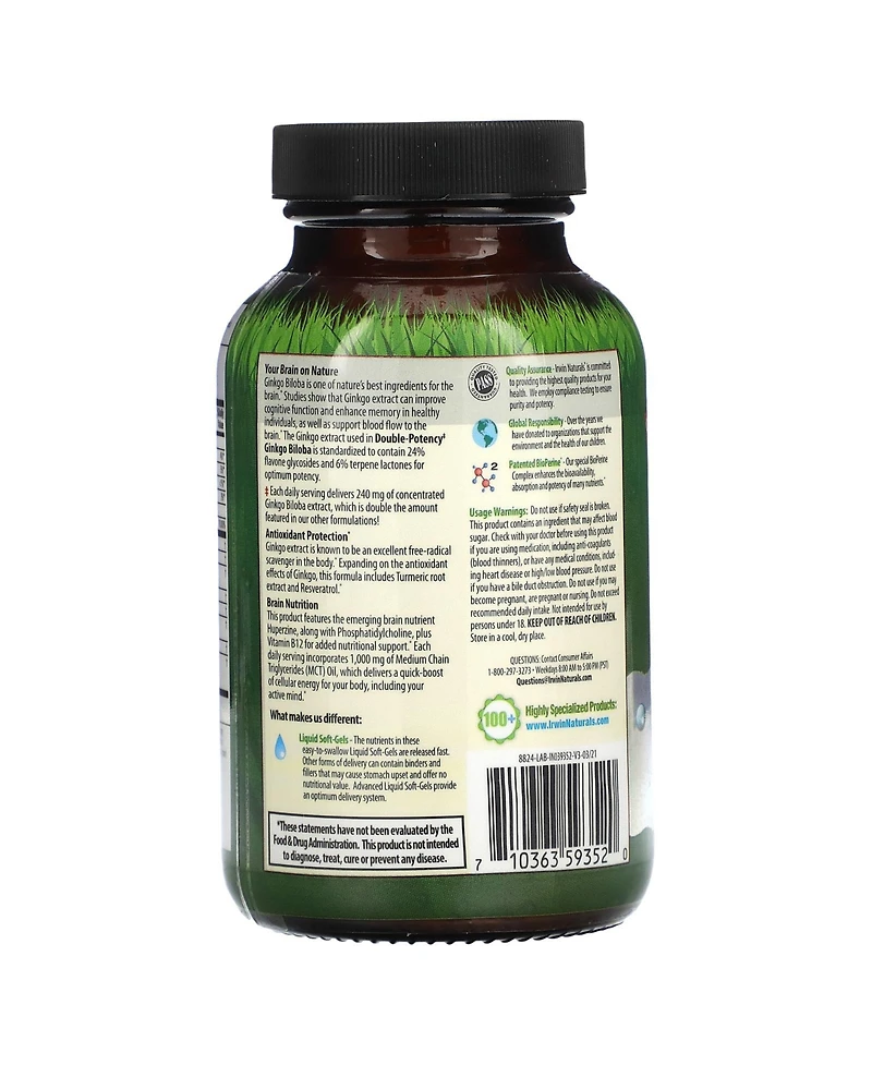 Irwin Naturals Ginkgo Biloba Double-Potency
