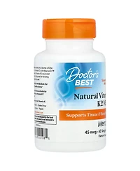 Doctor's Best Natural Vitamin K2 Mk-7 45 mcg - 60 Veggie Caps