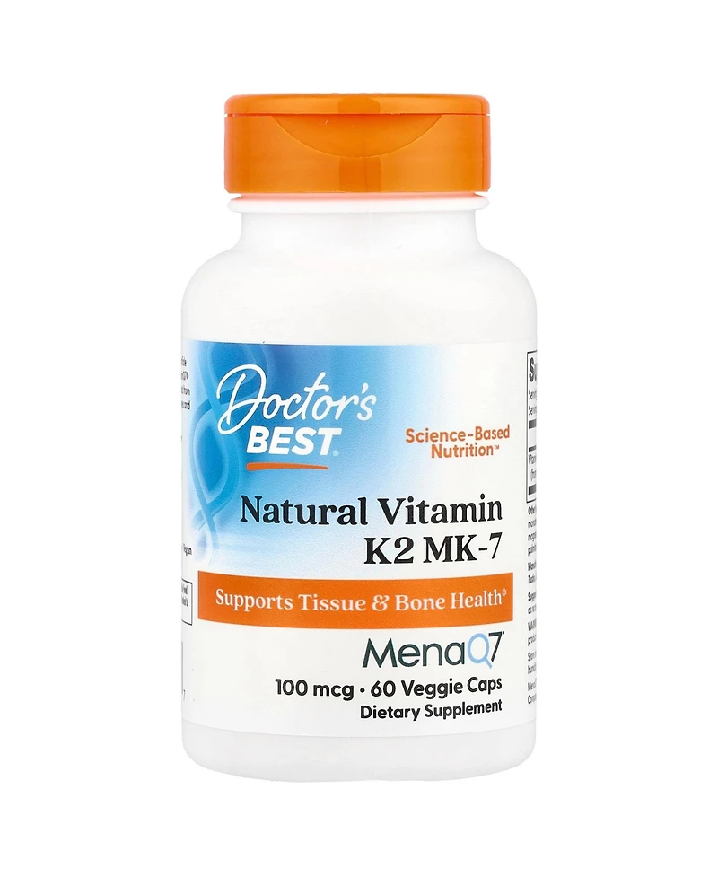 Doctor's Best Natural Vitamin K2 Mk-7 100 mcg