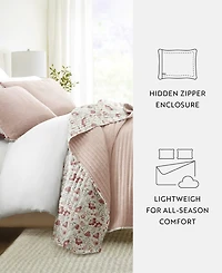 ienjoy Home French Jacobean Reversible 3-Pc. Quilt Set, King/California King
