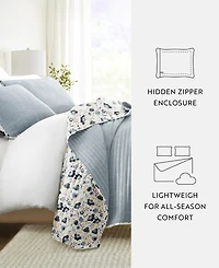 ienjoy Home French Jacobean Reversible 3-Pc. Quilt Set, King/California King
