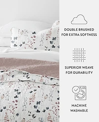 ienjoy Home Poppy Bloom Reversible 3-Pc. Quilt Set