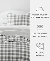ienjoy Home Watercolor Plaid Reversible -Pc. Quilt Set