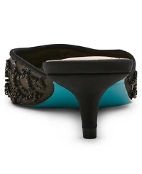 Betsey Johnson Women's Ellis Beaded Scalloped Mule Pumps