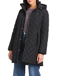 Vince Camuto Women's Long Mini Quilt Coat