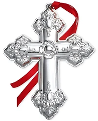 Wallace 2025 Sterling Silver Grande Baroque Cross Ornament, 30th Edition