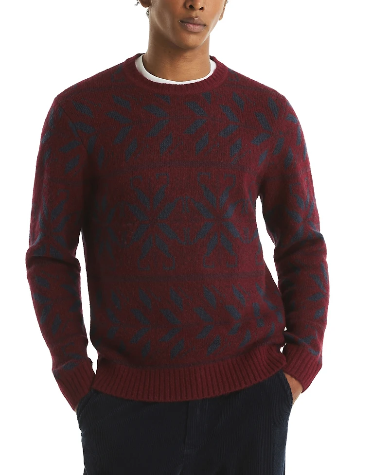 Nautica Men's Fair Isle Print Sweater