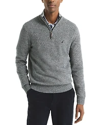 Nautica Men's Ribbed Collar Sweater