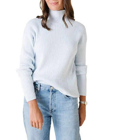 Hope & Henry Women's Organic Funnel Neck Sweater