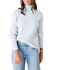 Hope & Henry Women's Organic Funnel Neck Sweater