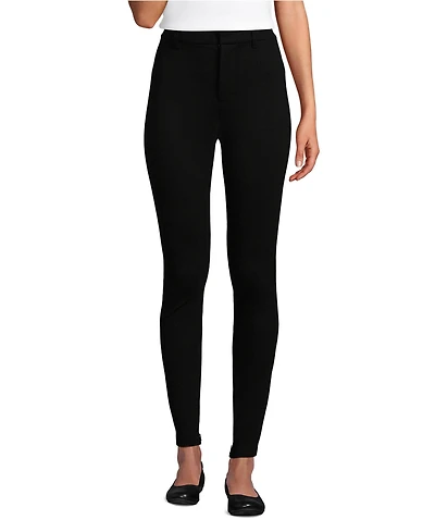 Lands' End Women's Tall High Rise Ponte Polished Leggings