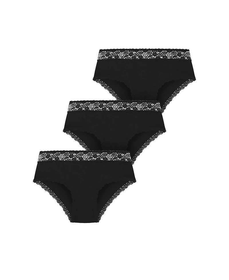 City Chic Women's Plus Iris 3 Pack Cotton Cheeky Panty