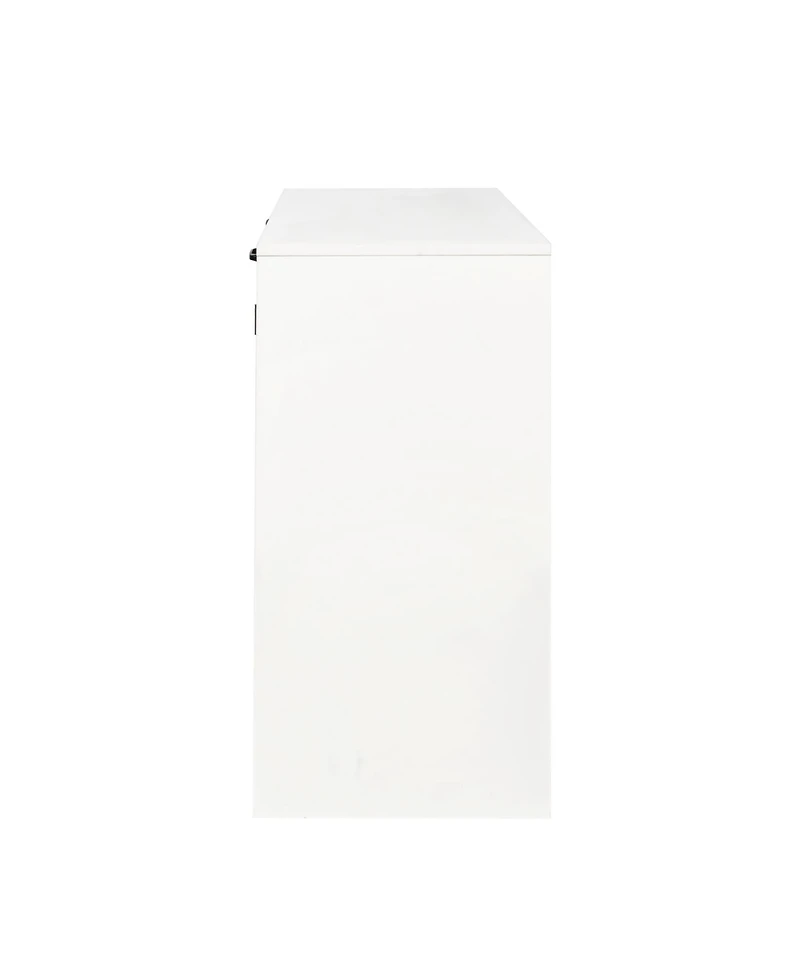 Casainc Laundry Cabinet with Doors, Tilt-Out Hamper, and Adjustable Shelf