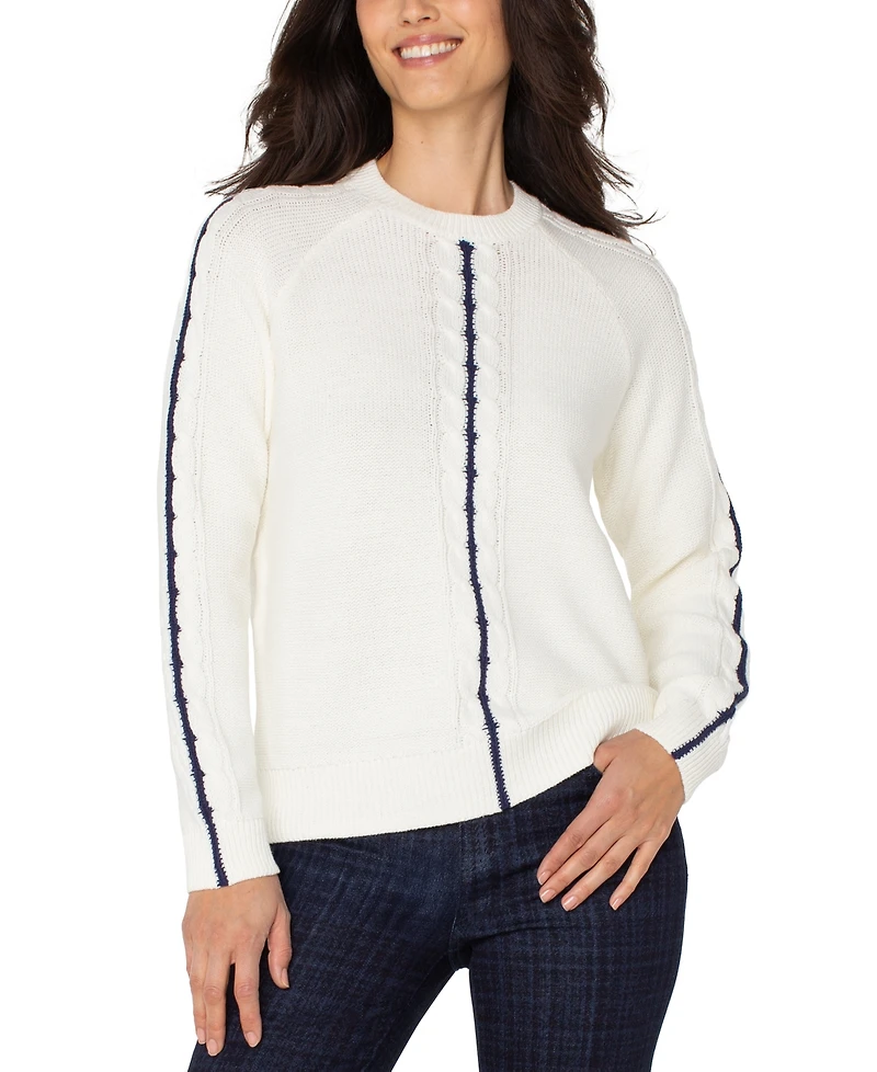 Liverpool Los Angeles Women's Long Sleeve Crewneck Raglan Sweater