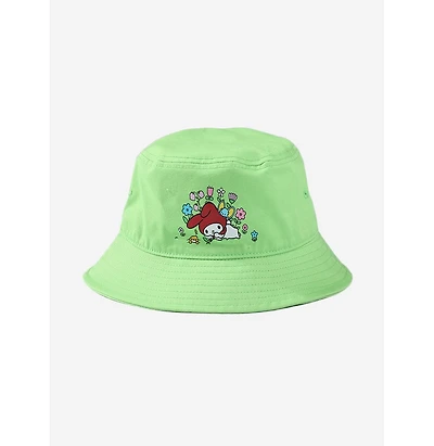 My Melody Men's Garden Party Adult Green Bucket Hat