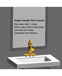 Greenspring Single Hole Single-Handle Low-Arc Bathroom Faucet With Pop-up Drain Assembly In Brushed Nickel