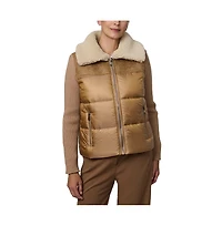 Bernardo Faux Shearling Puffer Combo Jacket