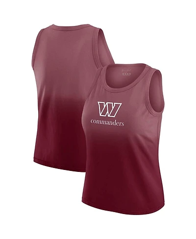 Wear by Erin Andrews Women's x Gracie Hunt Burgundy Washington Commanders Ombre Tank Top
