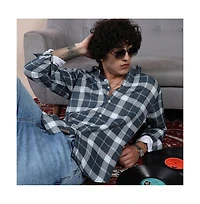 Campus Sutra Men's Tartan Plaid Shirt