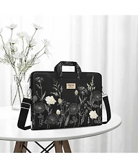 Mosiso Women's Retro Flower Laptop Bag