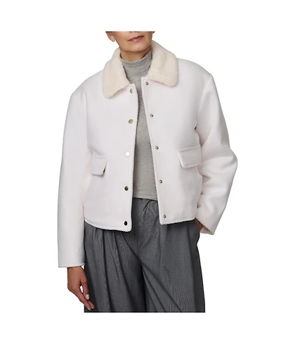 Bernardo Women's Fur Lined Bomber