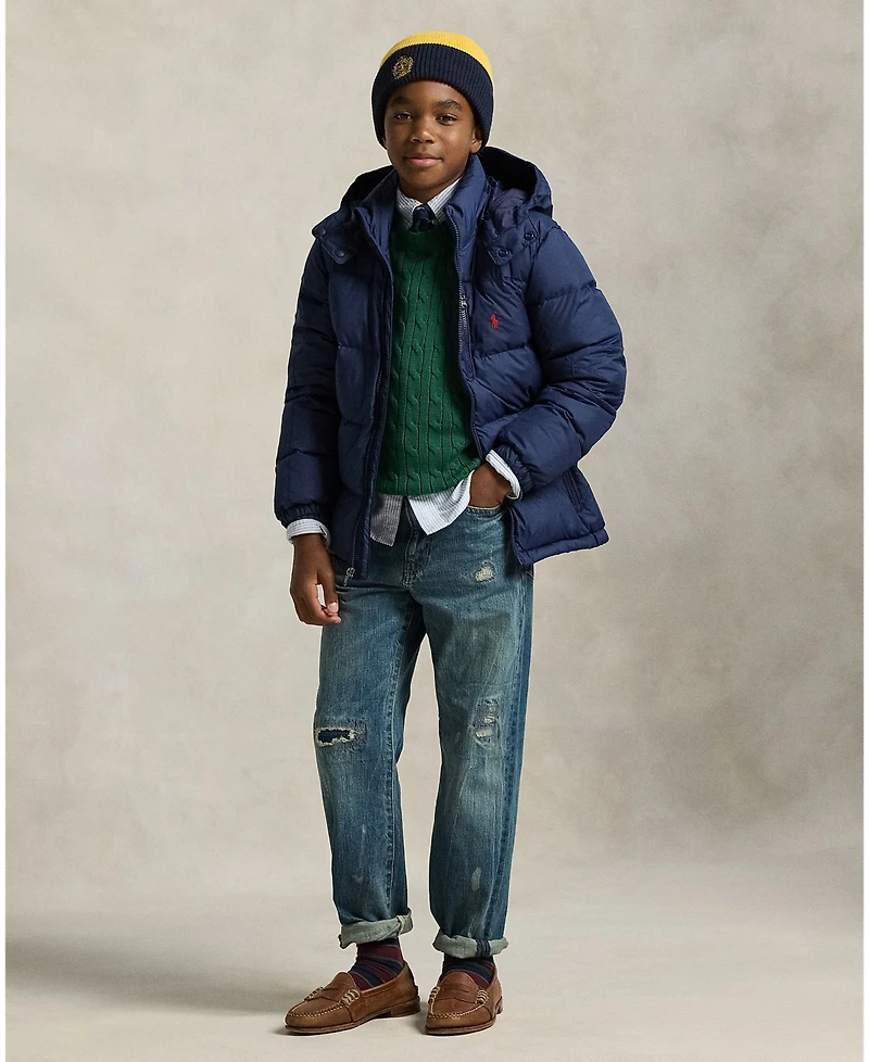 Polo Ralph Lauren Big Boys Ripstop Down Hooded Jacket