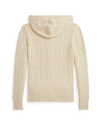 Polo Ralph Lauren Big Boys Cable Cotton Hooded Full-Zip Sweater