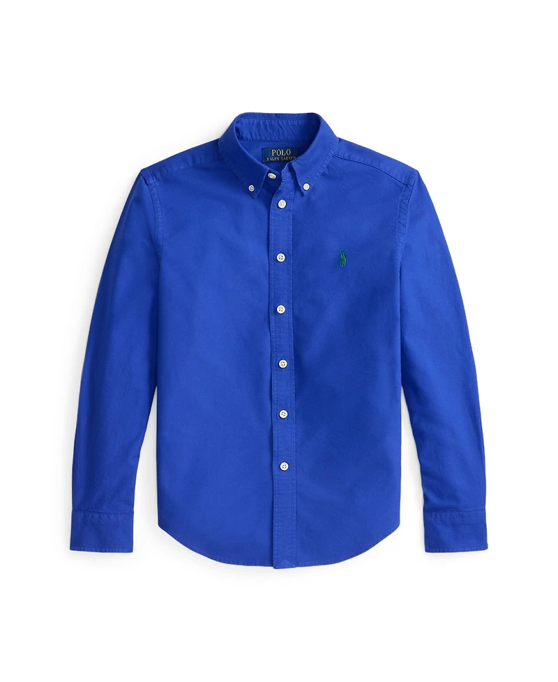 Polo Ralph Lauren Big Boys Garment-Dyed Cotton Oxford Shirt