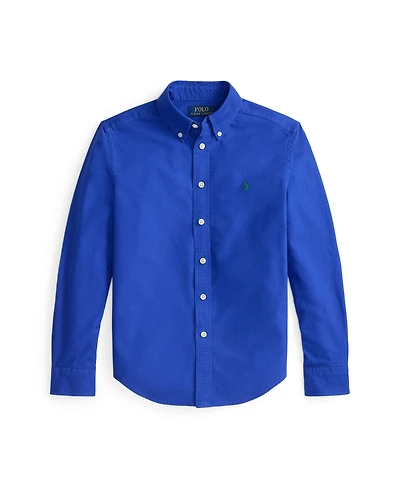 Polo Ralph Lauren Big Boys Garment-Dyed Cotton Oxford Shirt