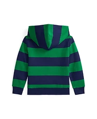 Polo Ralph Lauren Toddler and Little Boys Rugby-Stripe Fleece Hoodie