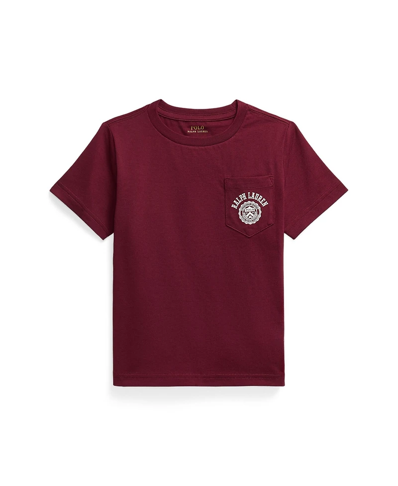 Polo Ralph Lauren Toddler and Little Boys Logo Cotton Jersey Pocket T-Shirt