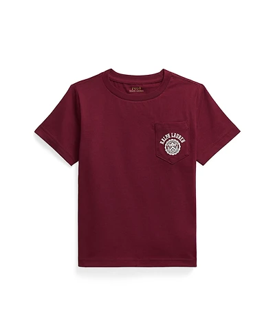 Polo Ralph Lauren Toddler and Little Boys Logo Cotton Jersey Pocket T-Shirt