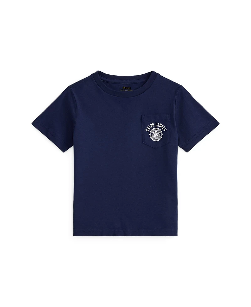 Polo Ralph Lauren Toddler and Little Boys Logo Cotton Jersey Pocket T-Shirt