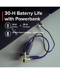 Suunto Aqua Open-Ear Swimming Bone Conduction Headphone, 32GB MP3 Bluetooth Running Player, Head Movement Control, Noise Cancelled Dual-Mic, IP68 Wate