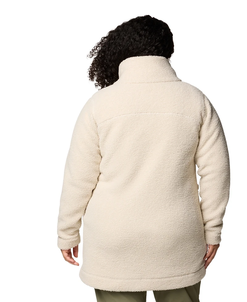 Columbia Plus Size Active Panorama Stand-Collar Long Jacket