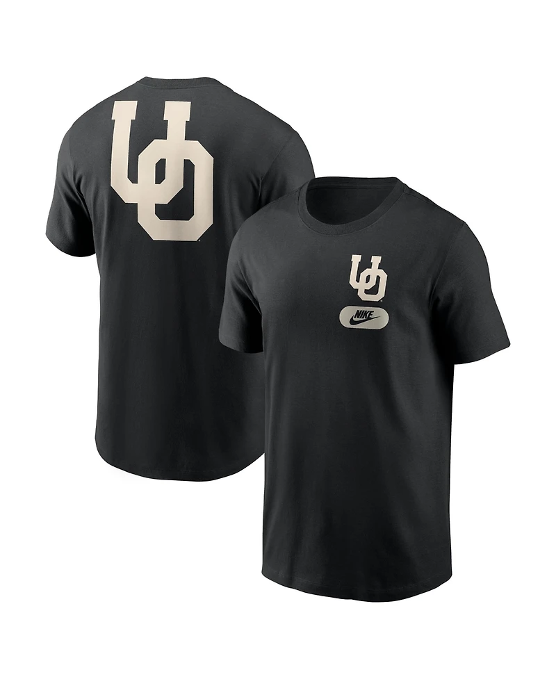 Nike Men's Black Oregon Ducks Fashion 2-Hit T-Shirt